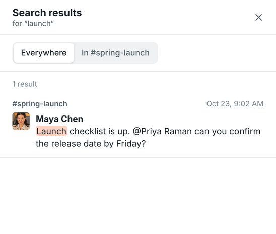Search results for the word launch